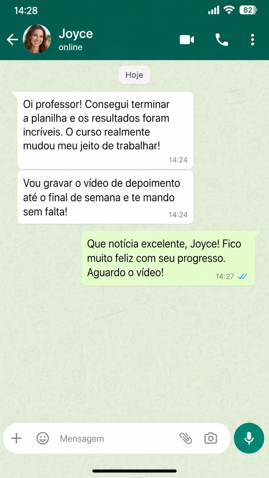 Depoimento WhatsApp 1
