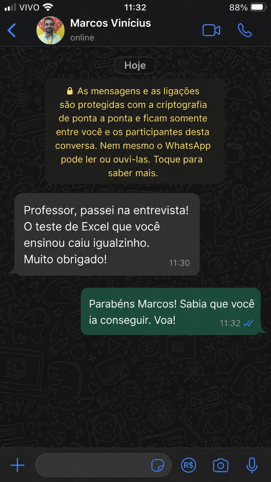 Depoimento WhatsApp